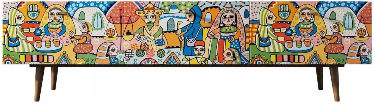 Комод Berber с ящиками низкий под TV "Берберский рынок"