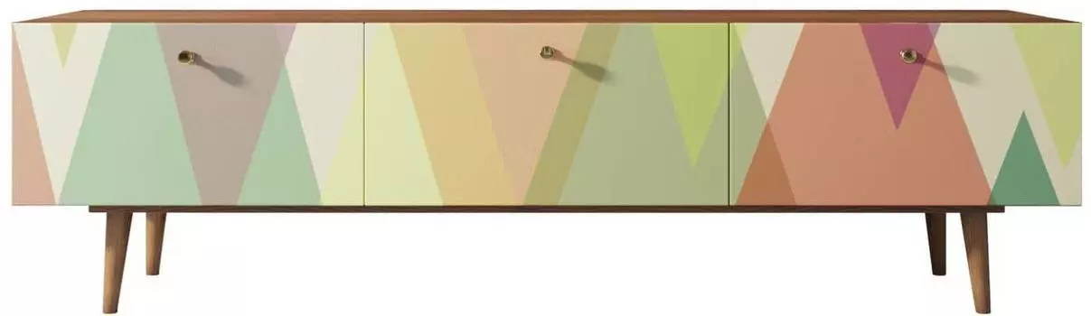 Комод Berber с ящиками низкий под TV "Треугольники"