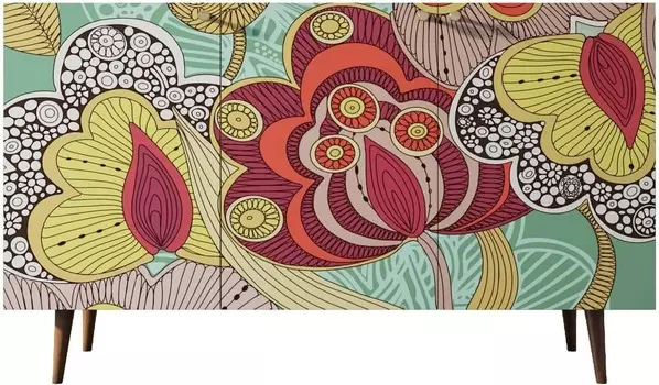 Комод Berber три дверки "Дивные цветы"