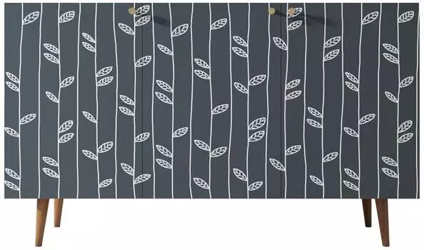 Комод Berber три дверки "Листочки"