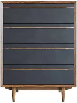 Комод Bruni Black на четыре ящика