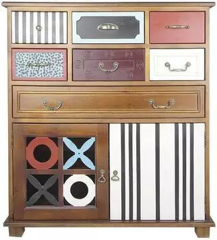 Комод Gouache Birch вертикальный 7 ящиков