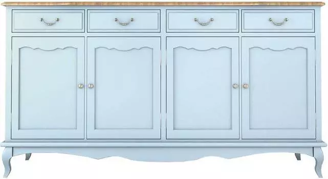 Комод Leontina Blue с ящиками и дверками