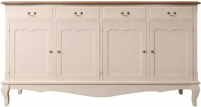 Комод Leontina с ящиками и дверками бежевый