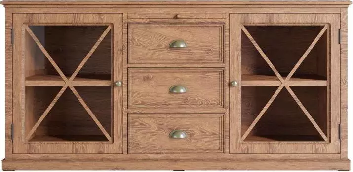 Комод Palermo с дверками темное дерево