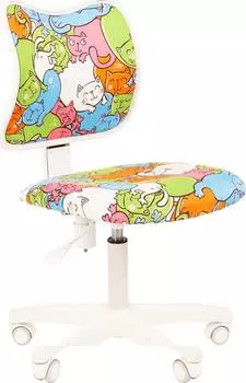Кресло Chairman Kids 102 котики белое основание