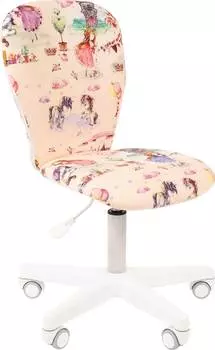 Кресло Chairman Kids 105 принцессы белое основание