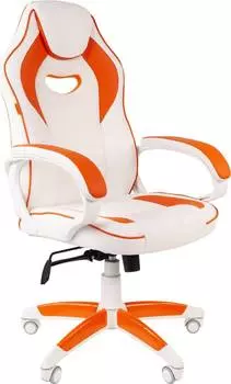 Кресло игровое Chairman Game 16 белое основание