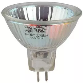 Лампа галогенная ЭРА GU5.3 35W 2700K прозрачная GU5.3-JCDR (MR16) -35W-230V-CL C0027363