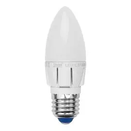 Лампа светодиодная диммируемая Uniel E27 6W 4500K матовая LED-C37-6W/NW/E27/FR/DIM 08689