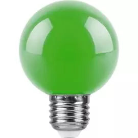 Лампа светодиодная Feron E27 3W зеленая LB-37125907