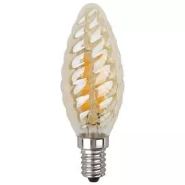 Лампа светодиодная филаментная ЭРА E14 5W 2700K золотая F-LED BTW-5W-827-E14 gold Б0027941