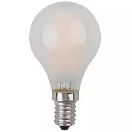 Лампа светодиодная филаментная ЭРА E14 9W 4000K матовая F-LED P45-9w-840-E14 frost Б0047027