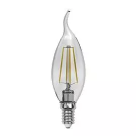 Лампа светодиодная филаментная Uniel E14 5W 3000K прозрачная LED-CW35-5W/WW/E14/CL/MB GLM10TR UL-00002368