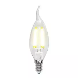 Лампа светодиодная филаментная Uniel E14 6W 3000K прозрачная LED-CW35-6W/WW/E14/CL GLA01TR UL-00002199