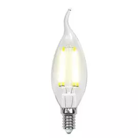 Лампа светодиодная филаментная Uniel E14 6W 4000K прозрачная LED-CW35-6W/NW/E14/CL GLA01TR UL-00002229