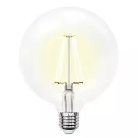 Лампа светодиодная филаментная Uniel E27 15W 3000K прозрачная LED-G125-15W/3000K/E27/CL PLS02WH UL-00004860