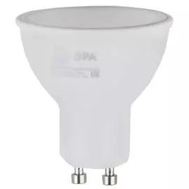 Лампа светодиодная ЭРА GU10 5W 2700K матовая ECO LED MR16-5W-827-GU10 Б0019062