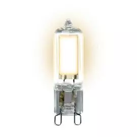 Лампа светодиодная Uniel G9 4W 3000K прозрачная LED-JCD-4W/WW/G9/CL GLZ01TR UL-00001815