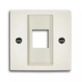 Лицевая панель ABB Basic55 розетки информационной chalet-белый 2CKA001753A0215