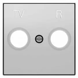 Лицевая панель ABB Sky розетки TV-R серебристый алюминий 2CLA855000A1301