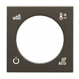 Лицевая панель ABB Zenit терморегулятора KNX антрацит 2CLA224040N1801