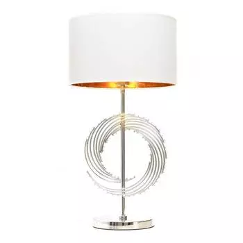 Настольная лампа Lumina Deco Fabi LDT 5531 CHR+WT