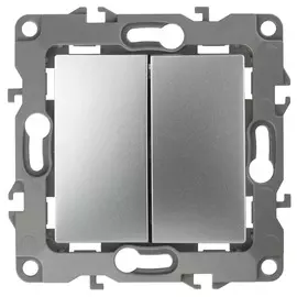 Переключатель двухклавишный ЭРА 12 10AX 250V 12-1106-03 Б0014665