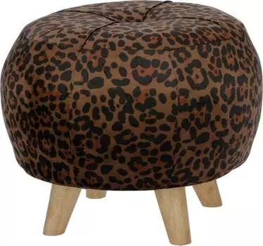 Пуф Small round leopard