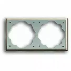 Рамка 2-постовая ABB Impuls шампань-металлик 2CKA001754A2528