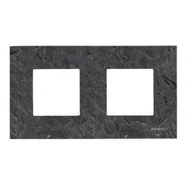 Рамка 2-постовая ABB Zenit сланец 2CLA227200N2201