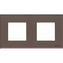 Рамка 2-постовая ABB Zenit стекло кофейное 2CLA227200N3701