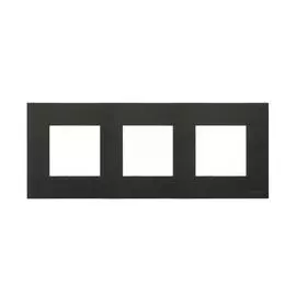 Рамка 3-постовая ABB Zenit антрацит 2CLA227300N1801