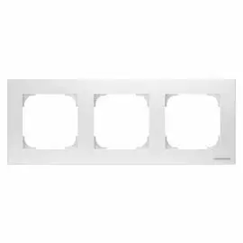 Рамка 3-постовая базовая ABB Sky альпийский белый 2CLA857310A1101