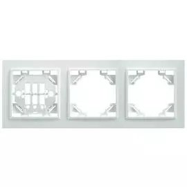 Рамка 3-постовая Feron Stekker Эрна белая PFR00900301 39056