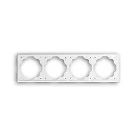 Рамка 4-постовая ABB Impuls альпийский белый 2CKA001754A4224
