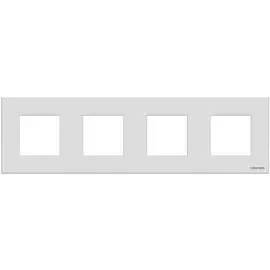 Рамка 4-постовая ABB Zenit альпийский белый 2CLA227400N1101