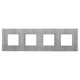 Рамка 4-постовая ABB Zenit сталь 2CLA227400N4001