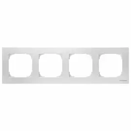 Рамка 4-постовая базовая ABB Sky альпийский белый 2CLA857410A1101