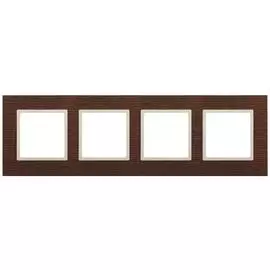 Рамка 4-постовая ЭРА Elegance 14-5304-09 Б0034586