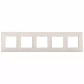Рамка 5-постовая ЭРА Elegance 14-5005-02 Б0034406