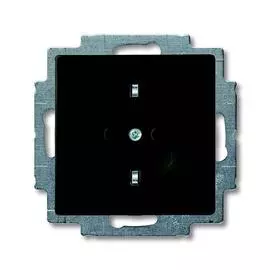 Розетка ABB Basic55 Schuko с/з 16A 250V безвинтовой зажим chateau-черный 2CKA002011A6142
