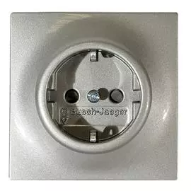 Розетка ABB Impuls Schuko с/з 16A 250V безвинтовой зажим шампань-металлик 2CKA002011A3791