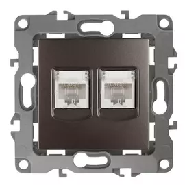 Розетка информационная 2XRJ45 ЭРА 12 12-3108-13 Б0019355