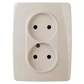 Розетка ЭРА 12 2x2P 16A 250V 12-2007-02 Б0038811