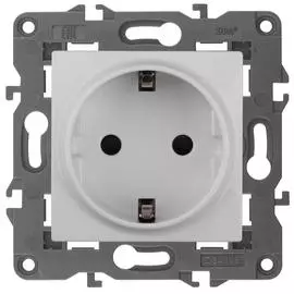 Розетка ЭРА Elegance 2P E Schuko 16A 250V 14-2101-01 Б0034264
