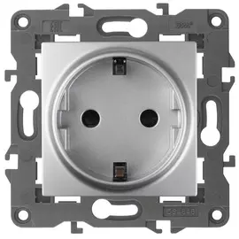 Розетка ЭРА Elegance 2P E Schuko со шторками 16A 250V 14-2102-03 Б0034274