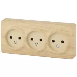 Розетка ЭРА Эксперт 3х2P 16A 250V 11-2207-11 Б0020699