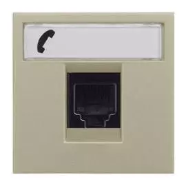 Розетка RJ12 ABB Zenit 3 кат шампань 2CLA221760N1901