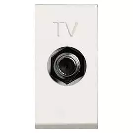 Розетка TV ABB Zenit альпийский белый 2CLA215000N1101